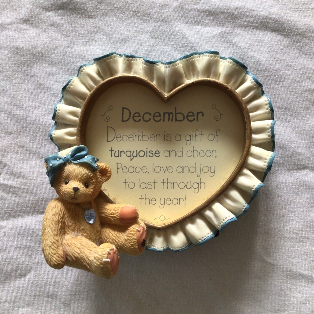 Enesco December bear photo frame